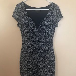 Blue lace dress